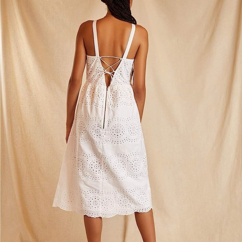 Modcloth Louche Caught My Eyelet Cotton Summer Sundress - Picture 2 of 16